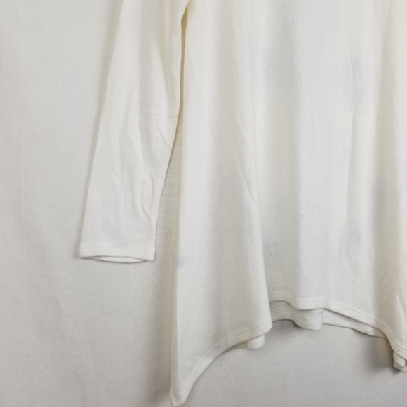 New Go Couture Ivory Anchor Tunic Sweater S - Picture 10 of 12